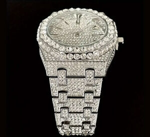 Ice Out Rhinestone Watch Luxury Artificial Rhinestone Hip Hop Ice Out Watch for Men and Women
